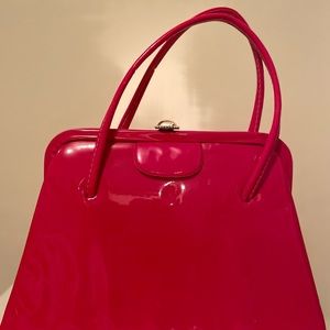 Vibrant red vintage purse